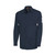 PIONEER FR-TECH V2540440-M FLAME-RESISTANT SAFETY SHIRT, M, NAVY, COTTON/NYLON