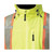 HI-VIZ YELLOW SOFTSHELL WATERPROOF/BREATHABLE PREMIUM SAFETY JACKET - M