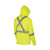 HI-VIS BIRD'S-EYE SAFETY HOODIE SHIRT - HI-VIS YELLOW - 2XL