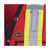 HI-VIS 150D POLY TWILL SURVEYOR'S SAFETY VEST - SNAP CLOSURE - RED - L