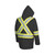 "THE ROCK" HI-VIS PU-COATED 300D OXFORD POLY JACKET - BLACK - XL