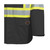 "THE ROCK" HI-VIS PU-COATED 300D OXFORD POLY JACKET - BLACK - S