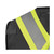 HI-VIS CSA 600D PU-COATED OXFORD POLY SURVEYOR'S VEST - SNAP CLOSURE - BLACK - L