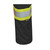 "THE ROCK" HI-VIS PU-COATED 300D OXFORD POLY BIB PANTS - BLACK - XL