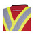 HI-VIS 150D POLY TWILL SURVEYOR'S SAFETY VEST - SNAP CLOSURE - RED - M