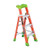 Louisville FXS1504 FXS1500 Type IA 2-in-1 Cross Step to Shelf Ladder, 4 ft H Ladder, 300 lb Load, 3 Steps, Fiberglass, A14.5