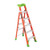 Louisville FXS1506 FXS1500 Type IA 2-in-1 Cross Step to Shelf Ladder, 6 ft H Ladder, 300 lb Load, 5 Steps, Fiberglass, A14.5