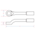 JET 715205 Striking Wrench, 1-1/4 in, ANSI B107.100-2010, 12 Points, Box Head, 29/32 in THK Box End, 11-7/16 in OAL, Black Oxide