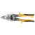 JET 735391 Traditional Super Heavy Duty Aviation Snip, 14 ga Copper, 16 ga Cold Rolled Steel, 18 ga Hard Steel, 18 ga 304 Stainless Steel Cutting, Bull Dog Tip, 1 in L of Cut, Drop Forged Chrome Molybdenum Steel Blade, Thermoplastic Rubber Handle