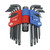 JET 775164 Ball Nose Hex Key Set, 22 Pieces, 0.05 to 0.375 in Hex, T/L-Handle Handle, ANSI Specified, Chrome Vanadium Steel