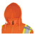 HI-VIZ ORANGE POLYESTER FLEECE HOODIE - S