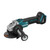 Makita DGA454Z Efficiency High Performance Cordless Angle Grinder With Brushless Motor, 4-1/2 in Dia Wheel, 5/8-11 UNC Arbor/Shank, 18 VDC, LXT Lithium-Ion Battery, Thumb with Lock-On Switch