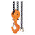 JET 110404 KLP Heavy Duty Lever Chain Puller, 3 ton Load, 5 ft H Lifting, 68 lb Rated, 43.5 mm Hook Opening