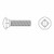 BBI 488073 FULLY THREADED CARRIAGE BOLT, 3/8-16, 1-1/2 IN L UNDER HEAD, LOW CARBON STEEL, A GRADE, PLAIN