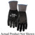 Stealth 395-X Blackbird General Purpose Gloves, Straight Thumb Style, XL, Microfoam Nitrile Palm, Microfoam Nitrile/Nylon, Black, Knit Wrist Cuff, Microfoam Nitrile Coating