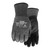 Stealth 9394-L Transformer Sustainable Gloves, Crinkled Grip/Straight Thumb Style, L, Latex Palm, Latex/Polyester, Black, Knit Wrist Cuff, Latex Coating, Acrylic Terry Brushed Lining