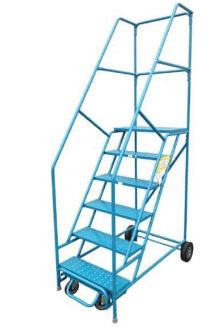 ROLLING LADDER 6 STEP W/HANDRAIL - Western Equipment Ltd.