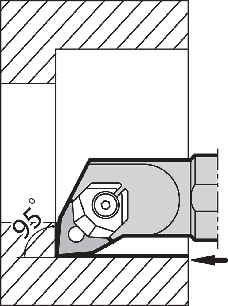 S25SWWLNR0834E RightHand, Negative Rake, Boring Bar VSG Commerce