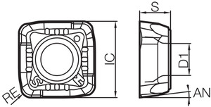 SCMT 060210SMI PR1535 Grade PVD Carbide, Indexable Drilling Insert
