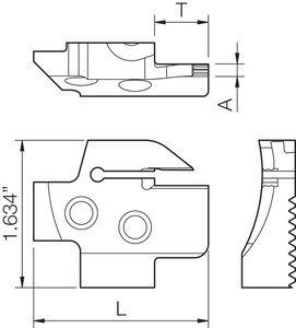 KGDFR 1805BC, Face Grooving Blade