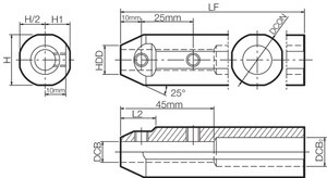 SHA12254120, Adjustable Boring Bar Sleeve SHA12254120, Adjustable Boring Bar Sleeve
