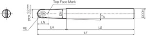 MRF 10S16150 Standard Length Shank, Ball Nose End Mill MRF 10S16150 Standard Length Shank, Ball Nose End Mill
