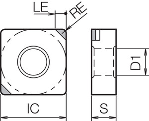 SNGA 433S00730MET KBN05M Grade CBN, Indexable Turning Insert SNGA 433S00730MET KBN05M Grade CBN, Indexable Turning Insert