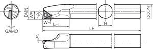 S08XSTLPR0810A Right-Hand, Positive Rake, Boring Bar S08XSTLPR0810A Right-Hand, Positive Rake, Boring Bar