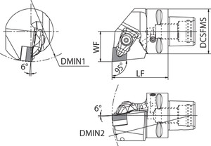 KPC3 DCLNR 2204512A Quick Change, Polygon Shank Indexable Turning Toolholder KPC3 DCLNR 2204512A Quick Change, Polygon Shank Indexable Turning Toolholder