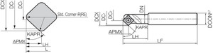 MCSE 115 45 Degree, Chamfer End Mill MCSE 115 45 Degree, Chamfer End Mill