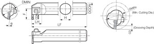 KIGHR 6550B5, Internal Grooving Toolholder KIGHR 6550B5, Internal Grooving Toolholder