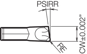 TK R3 CR9025 Grade CVD Carbide, Indexable Cut-Off Insert TK R3 CR9025 Grade CVD Carbide, Indexable Cut-Off Insert