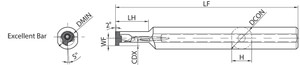 SIGCR 1016EH, Internal Grooving Toolholder SIGCR 1016EH, Internal Grooving Toolholder