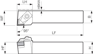 CCLNR 2020K12, Indexable Turning Toolholder CCLNR 2020K12, Indexable Turning Toolholder