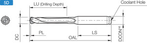 SS10DRC080M5, DRC Magic Drill 7.94-8.49mm Cutting Diameter, 5xD, Replaceable Tip Drill SS10DRC080M5, DRC Magic Drill 7.94-8.49mm Cutting Diameter, 5xD, Replaceable Tip Drill