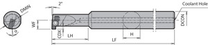 SIGEL 2020DEH, Internal Grooving Toolholder SIGEL 2020DEH, Internal Grooving Toolholder