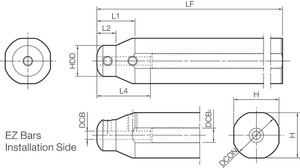 EZH 060250ST135, Micro Bar Sleeve EZH 060250ST135, Micro Bar Sleeve