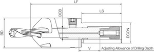 S32 CH18 DRA, DRA Magic Drill Series, Chamfer Attachment S32 CH18 DRA, DRA Magic Drill Series, Chamfer Attachment