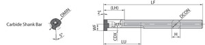 SIGCL 1210WHL110, Internal Grooving Toolholder SIGCL 1210WHL110, Internal Grooving Toolholder