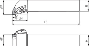 DWLNL 164D, Indexable Turning Toolholder DWLNL 164D, Indexable Turning Toolholder