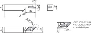 KTKFL 1010JX12SA, Cut-Off Toolholder