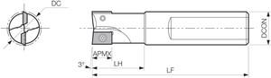 CEM 15004W Standard Length Shank, 90 Degree End Mill CEM 15004W Standard Length Shank, 90 Degree End Mill