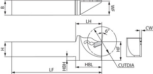 KPKHR 2020K2, Cut-Off Toolholder
