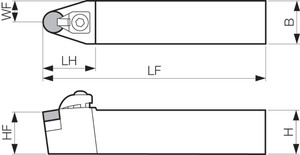 CRDNN 3225P09A, Indexable Turning Toolholder CRDNN 3225P09A, Indexable Turning Toolholder
