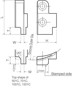 SFL 502C, Face Grooving Blade SFL 502C, Face Grooving Blade