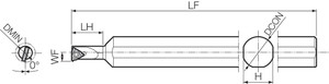 SINL 1516S11, Indexable Internal Threading Toolholder SINL 1516S11, Indexable Internal Threading Toolholder