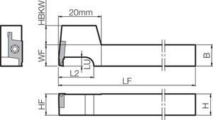 STWSR1010F15T Right-Hand, Micro Boring Bar Toolholder STWSR1010F15T Right-Hand, Micro Boring Bar Toolholder