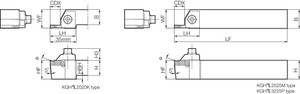 KGHL 2525M10, External Grooving Toolholder KGHL 2525M10, External Grooving Toolholder