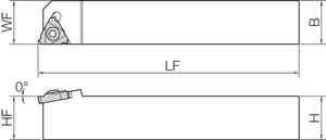 KTNL 2020JX16F, External Threading Toolholder KTNL 2020JX16F, External Threading Toolholder