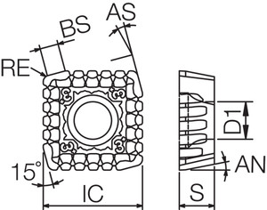 SPMT 1806EDERNB3P PR1810 Grade PVD Carbide, Indexable Milling Insert SPMT 1806EDERNB3P PR1810 Grade PVD Carbide, Indexable Milling Insert